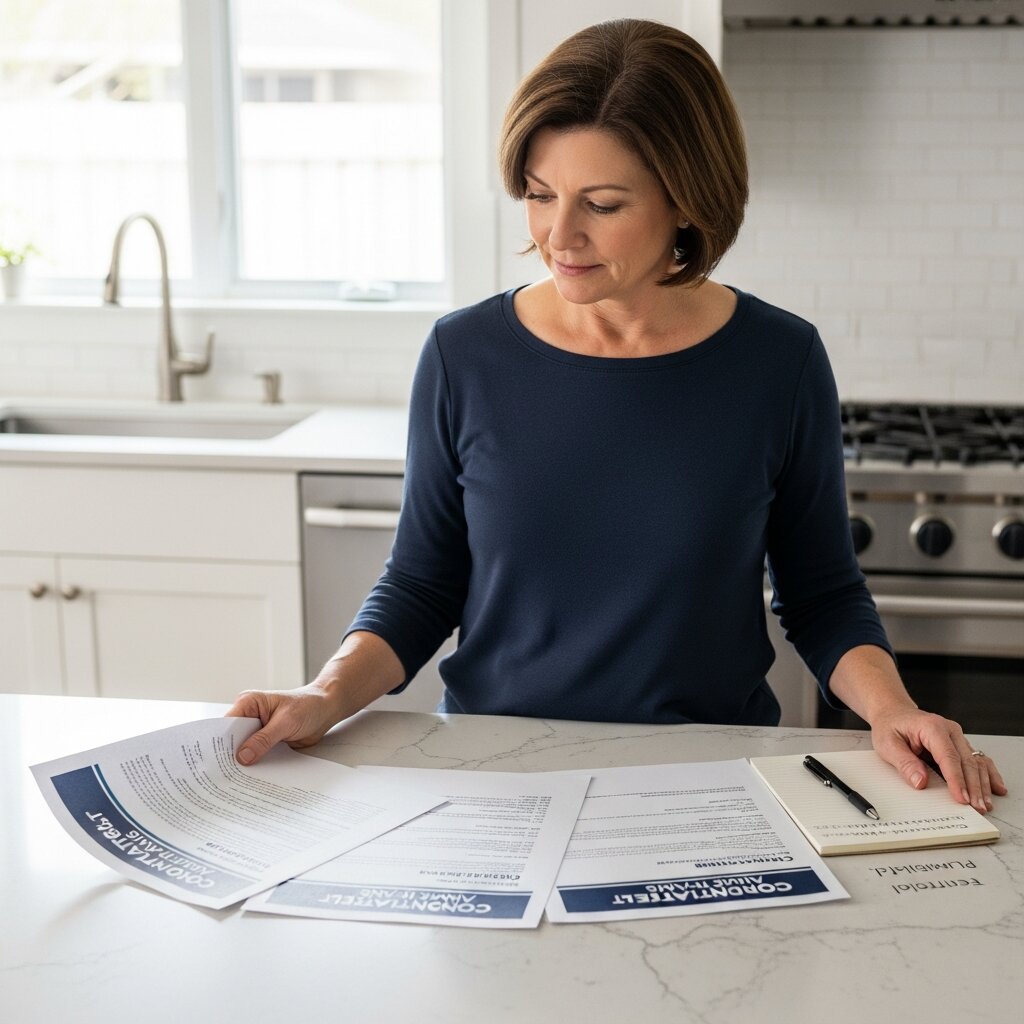 Comparing contractor quotes side by side